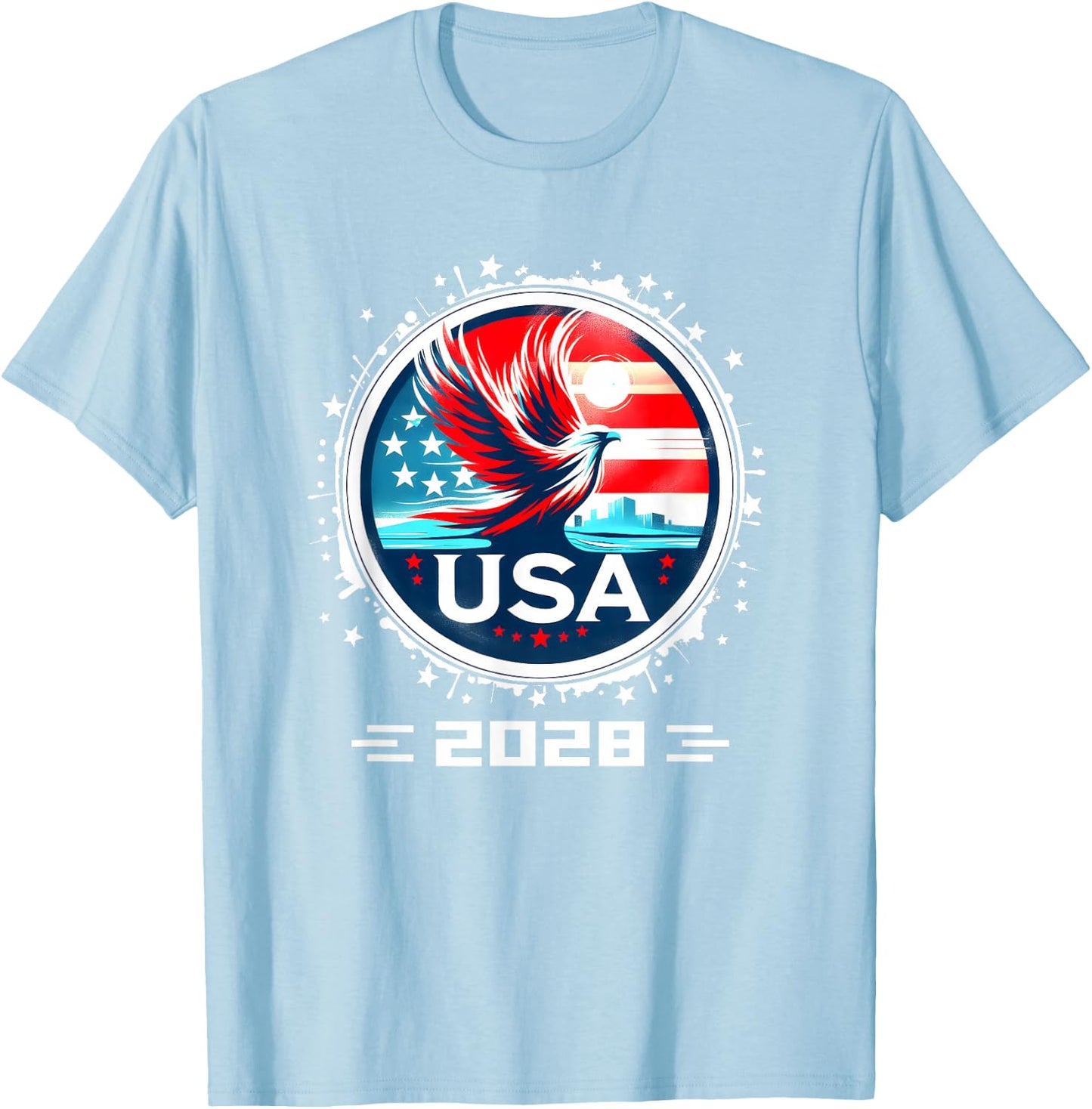 USA 2028 Go United States Sport USA Team 2028 USA T-Shirt - T-Shirt | Light Blue