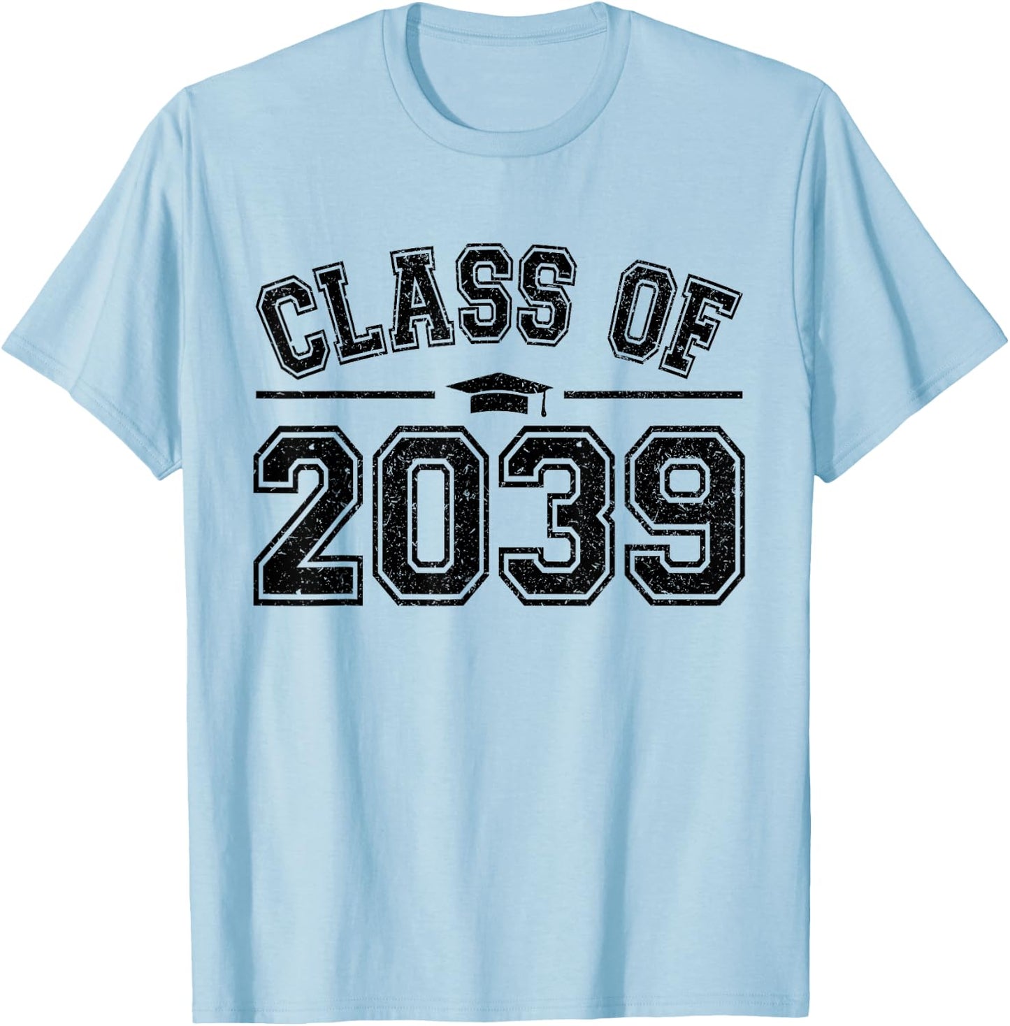 Preschool Class of 2039 Grow With Me Graduation 2039 Vintage T-Shirt - T-Shirt | Light Blue