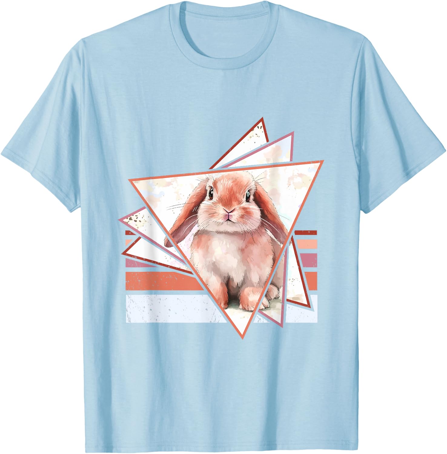 American Fuzzy Lop Bunny Holland Lop Rabbit Girl Holland Lop T-Shirt - T-Shirt | Light Blue