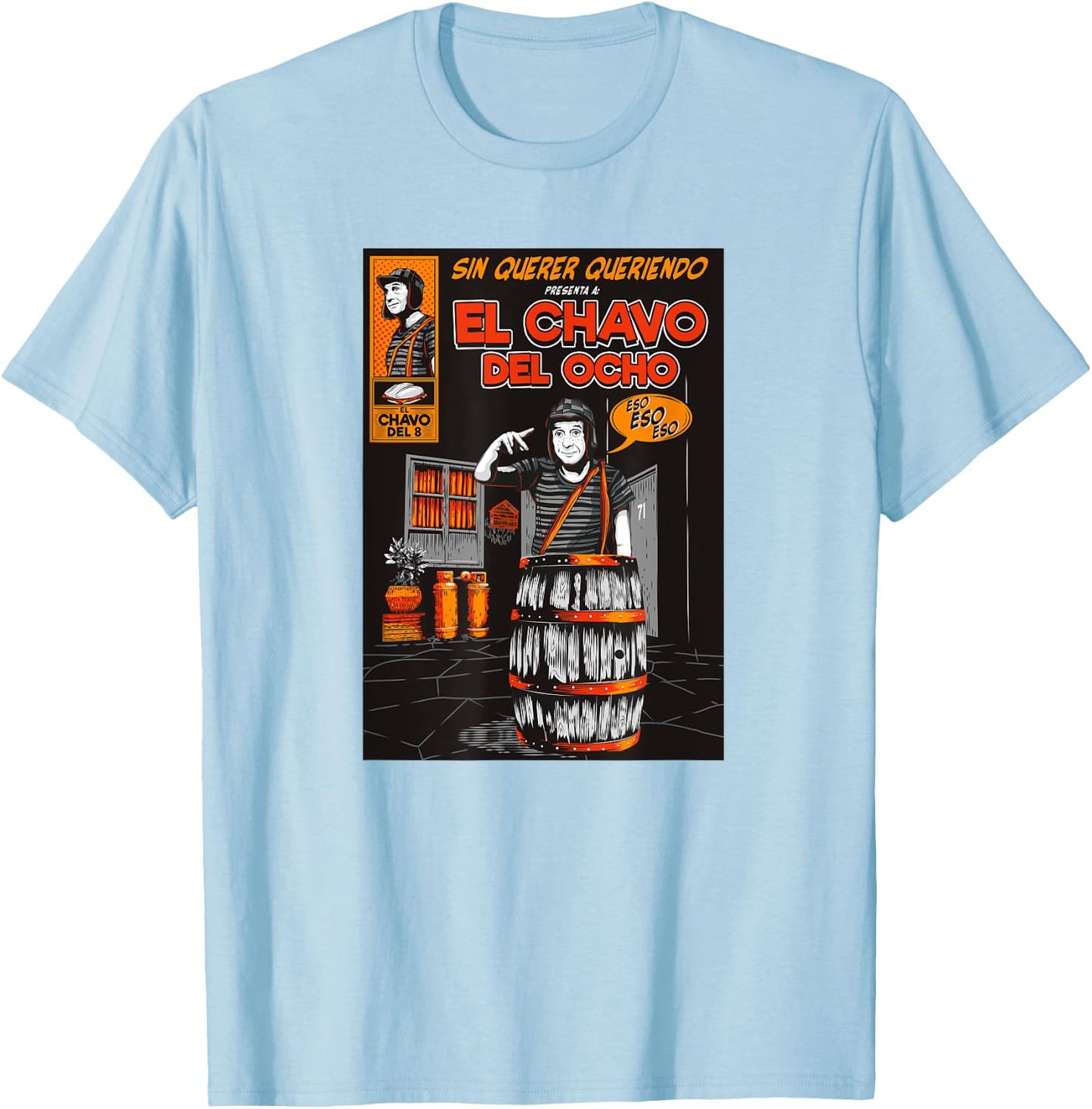 El Chavo - Colorful Desings for Kids, Teen, Women & Men T-Shirt - T-Shirt | Light Blue