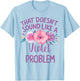Violet Personalized Cute Flower Girls Violet Name T-Shirt - T-Shirt | Light Blue