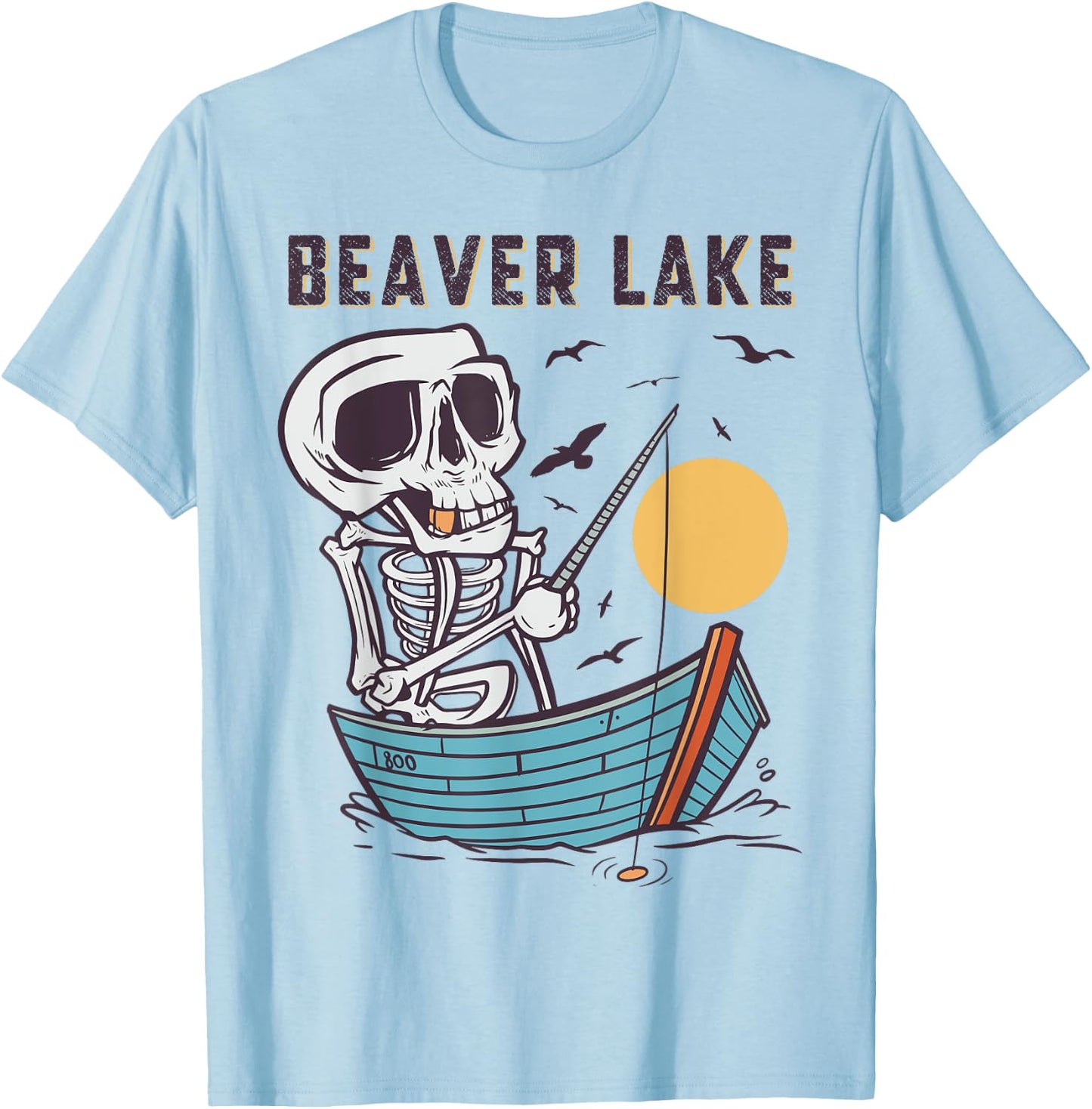 Beaver Lake Fishing, Beaver Lake T-Shirt - T-Shirt | Light Blue