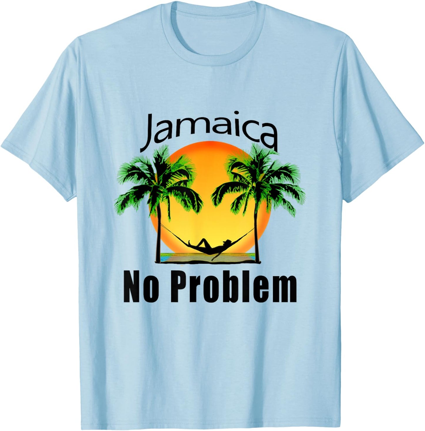 Jamaica Vacation No Problem T-Shirt - T-Shirt | Light Blue