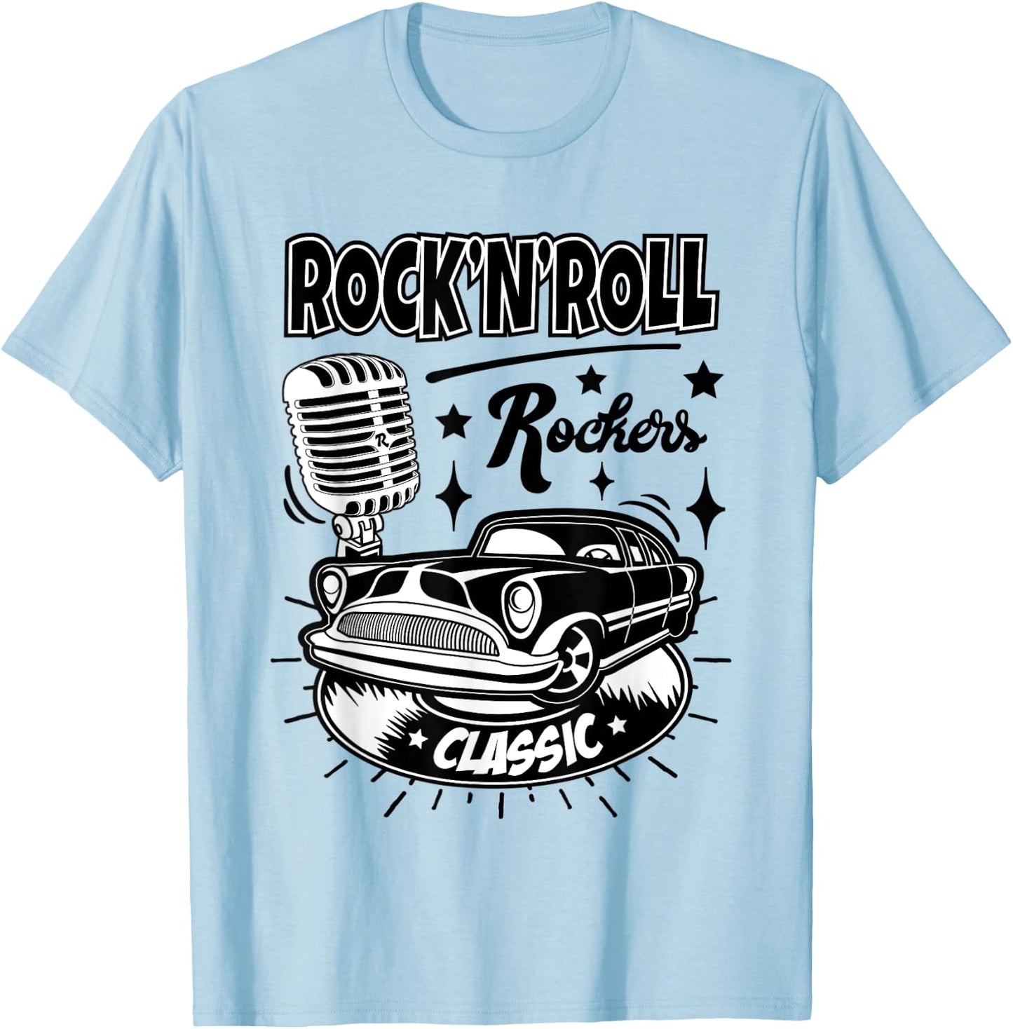 1950s Sock Hop Women Men Rockabilly 50s Costume Doo Wop 60s T-Shirt - T-Shirt | Light Blue