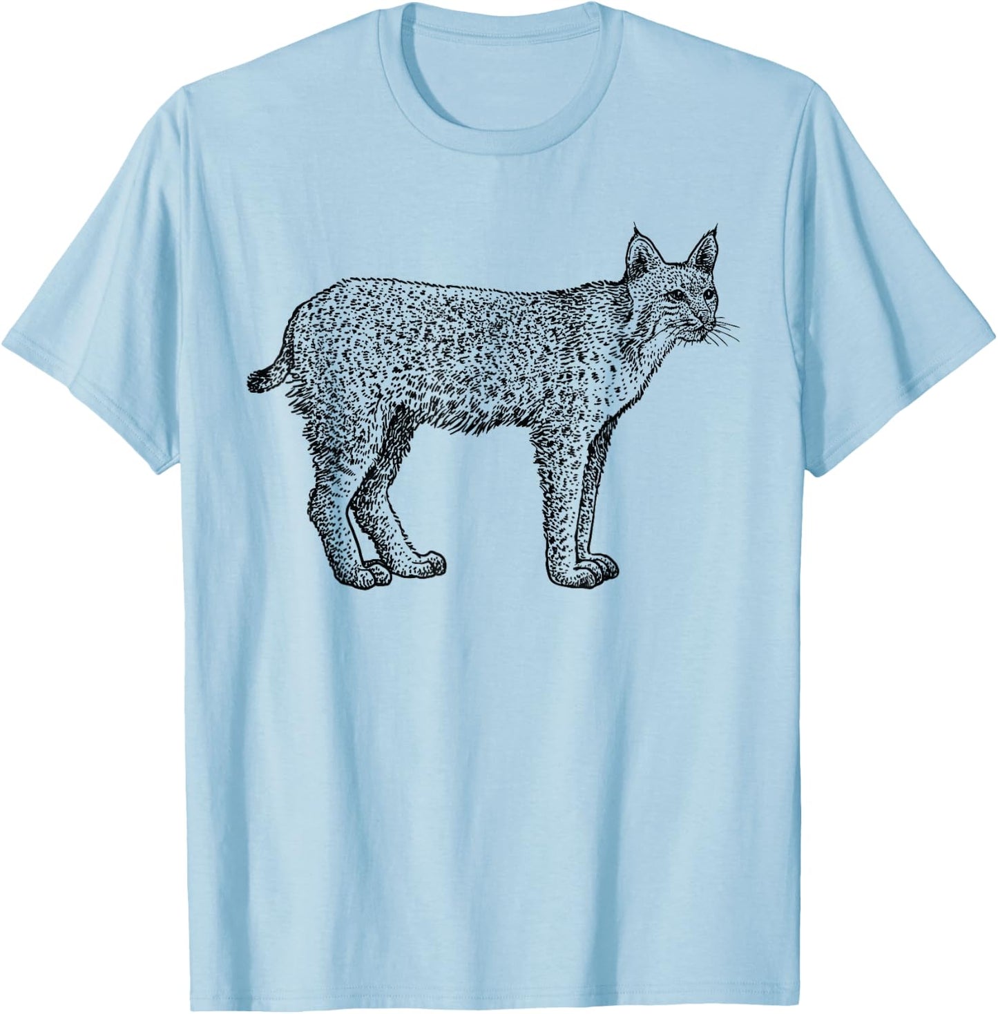 Bobcat Wildlife Shirt Sprit Animal for Kids Men Women T-Shirt - T-Shirt | Light Blue