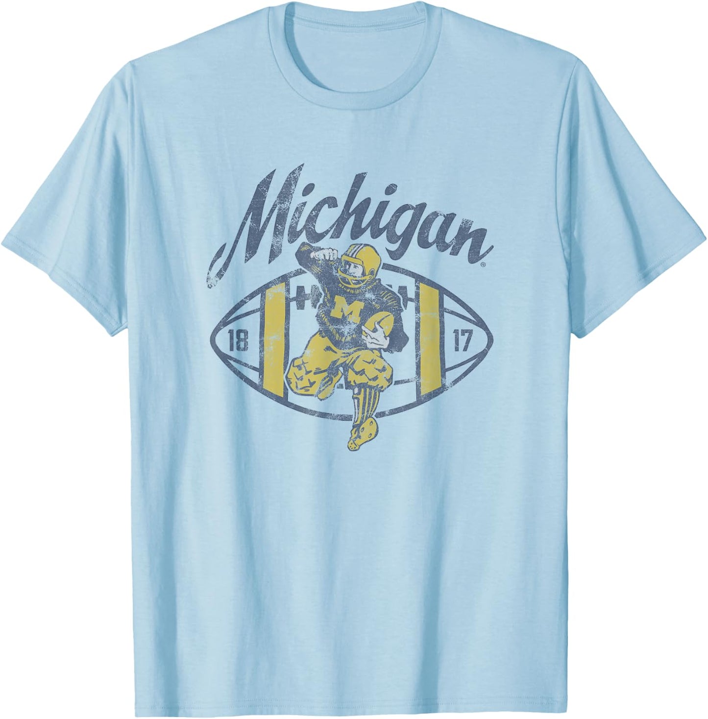 University of Michigan Wolverines U of M Spirit Collection T-Shirt - T-Shirt | Light Blue