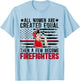 Female Firefighter Women Firewoman Proud Firewomen T-Shirt - T-Shirt | Light Blue