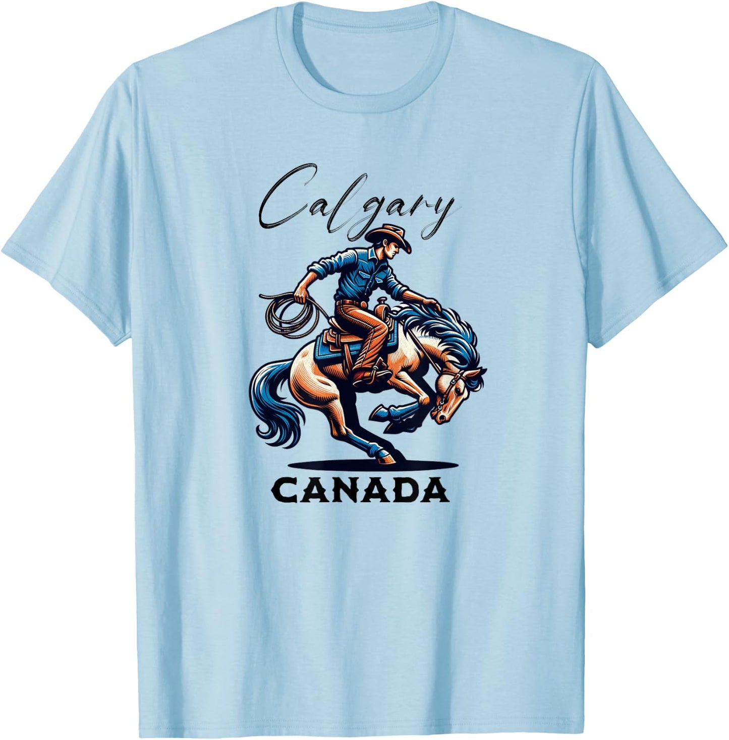 Calgary Canada Rodeo T-Shirt - T-Shirt | Light Blue