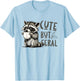 Cute But Feral Vintage Raccoon Funny Loves T-Shirt - T-Shirt | Light Blue