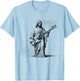 Jesus Playing Bass Guitar Guitarist Christian Vintage Rock T-Shirt - T-Shirt | Light Blue