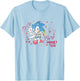 Sonic The Hedgehog Valentine's Day Be Mine? Retro Big Logo T-Shirt - T-Shirt | Light Blue