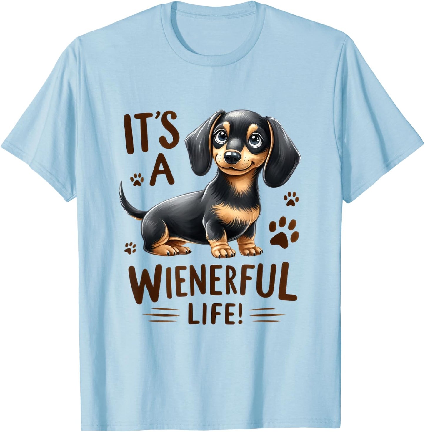 Wiener Dog Doxie Design - Dackel & Dachshund T-Shirt - T-Shirt | Light Blue