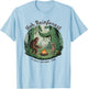 Funny Bigfoot & Alien Gifts And Shirts Bigfoot & Alien Camping Hoh Rainforest Olympic National Park -Adults Kids White Short Sleeve Classic Fit Cotton Blend Machine Wash Size Small T-Shirt - T-Shirt | Light Blue