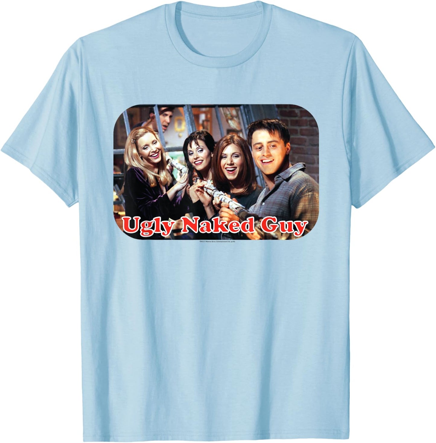 Friends Ugly Naked Guy T-Shirt - T-Shirt | Light Blue