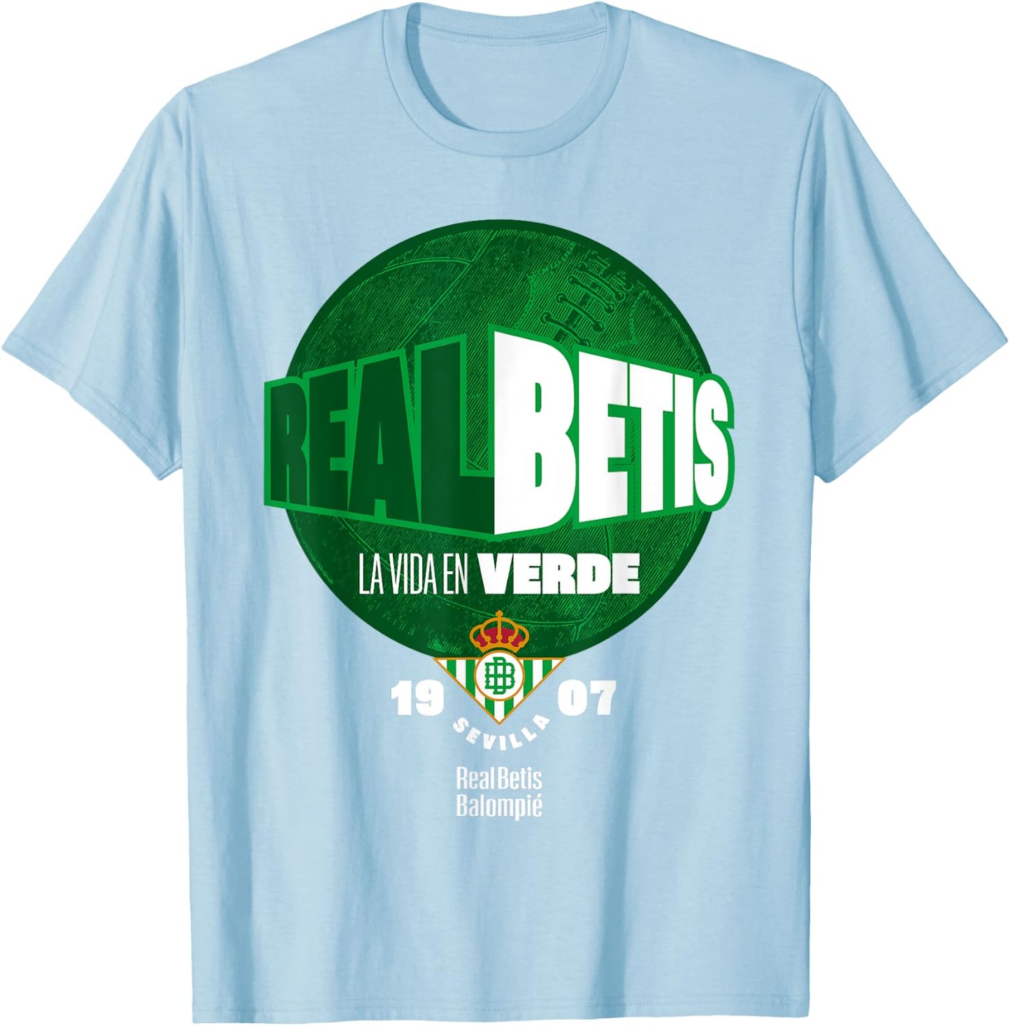 Real Betis sports exclusive collection. T-Shirt - T-Shirt | Light Blue