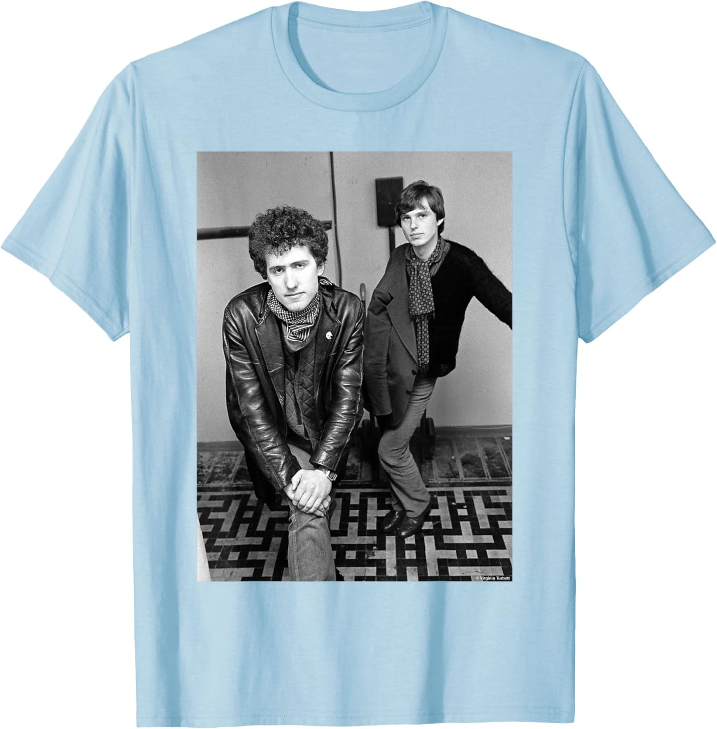 OMD Orchestral Manoeuvres In The Dark By Virginia Turbett T-Shirt - T-Shirt | Light Blue