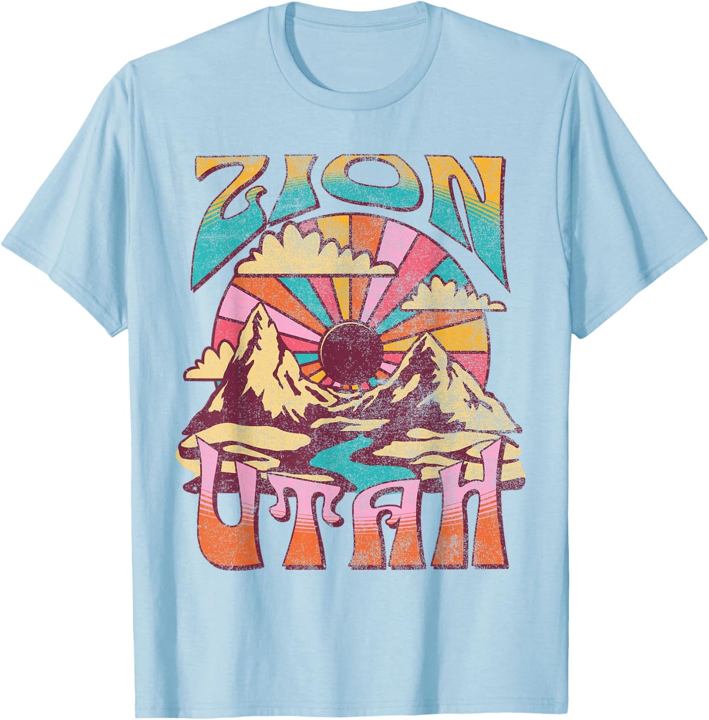 Zion National Park T-Shirt - T-Shirt | Light Blue