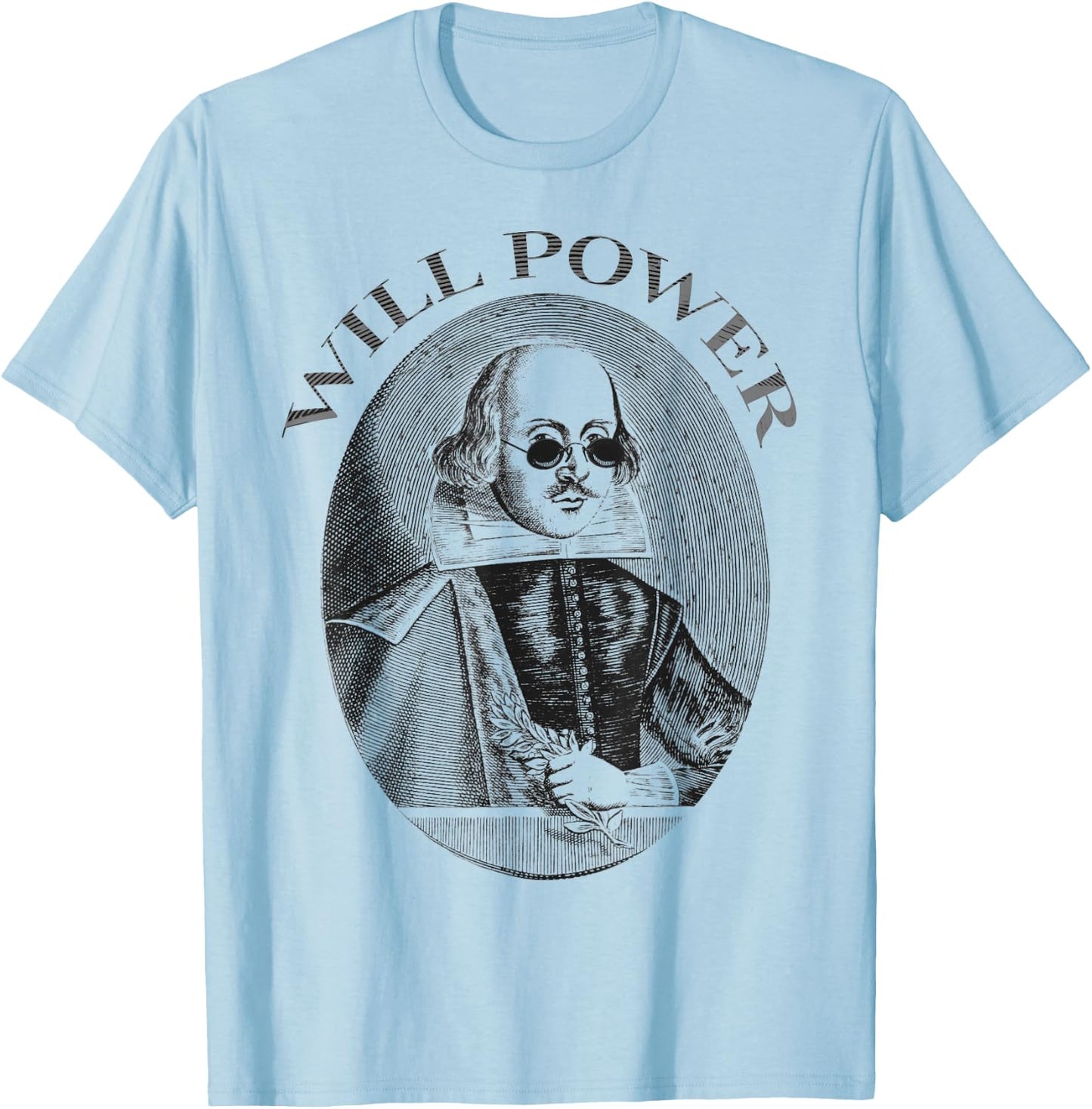 William Shakespeare WILL POWER T-Shirt - T-Shirt | Light Blue