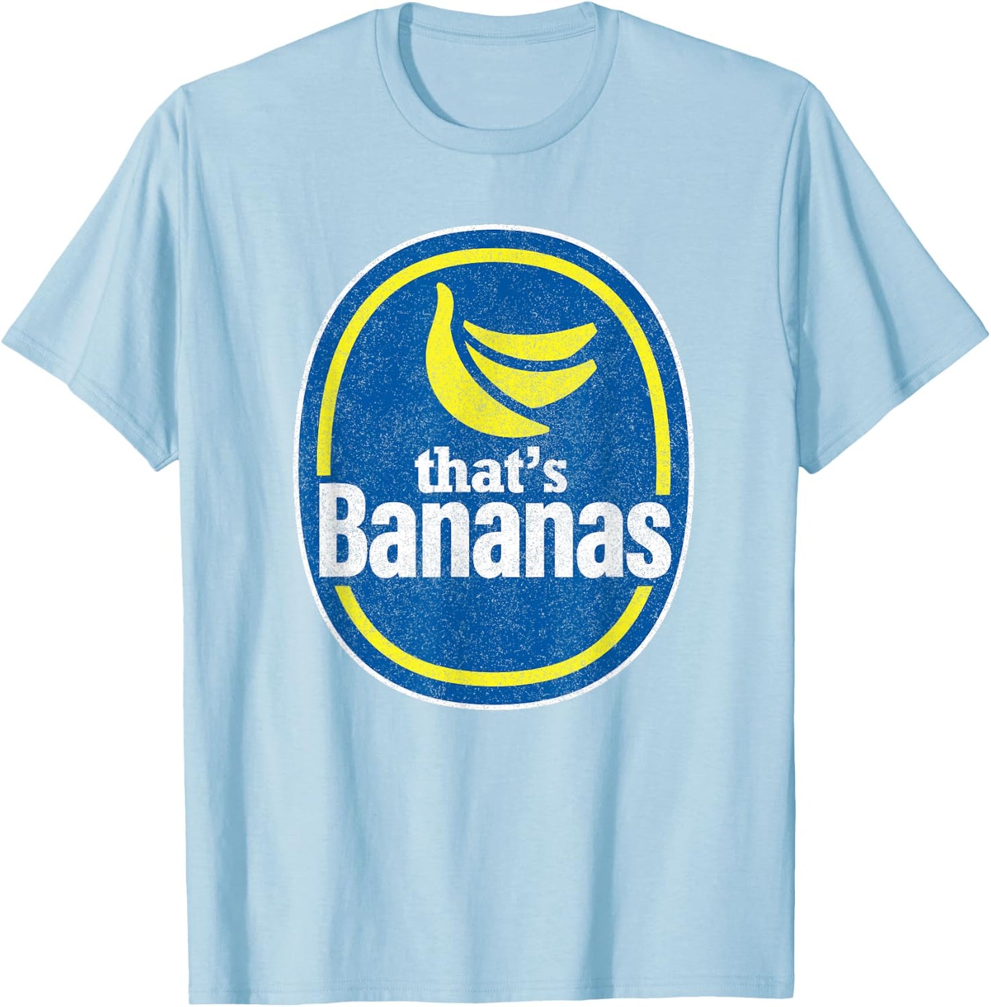 Retro Funny Pretend That's Bananas Halloween Costume Fruit T-Shirt - T-Shirt | Light Blue