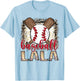 Baseball Lala Leopard Proud Ball Lala Game Day T-Shirt - T-Shirt | Light Blue