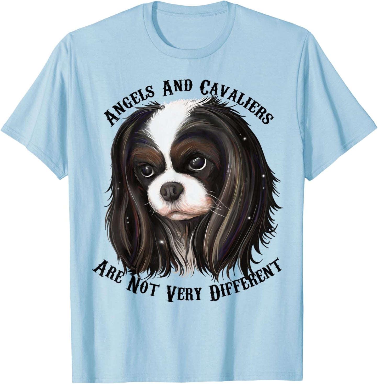 Cavalier King Charles Spaniel tri color T-Shirt - T-Shirt | Light Blue