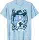 Care Bears Gruympy Bear Cowboy Howdy Retro Big Chest Logo T-Shirt - T-Shirt | Light Blue