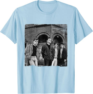 Salford Lads Club The Smiths Band Shot by Stephen Wright T-Shirt - T-Shirt | Light Blue