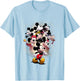 Disney Mickey And Friends Mickey Through The Years Big Logo T-Shirt - T-Shirt | Light Blue
