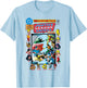 DC Comics Justice League Crisis On Earth Comic Cover Small T-Shirt - T-Shirt | Light Blue