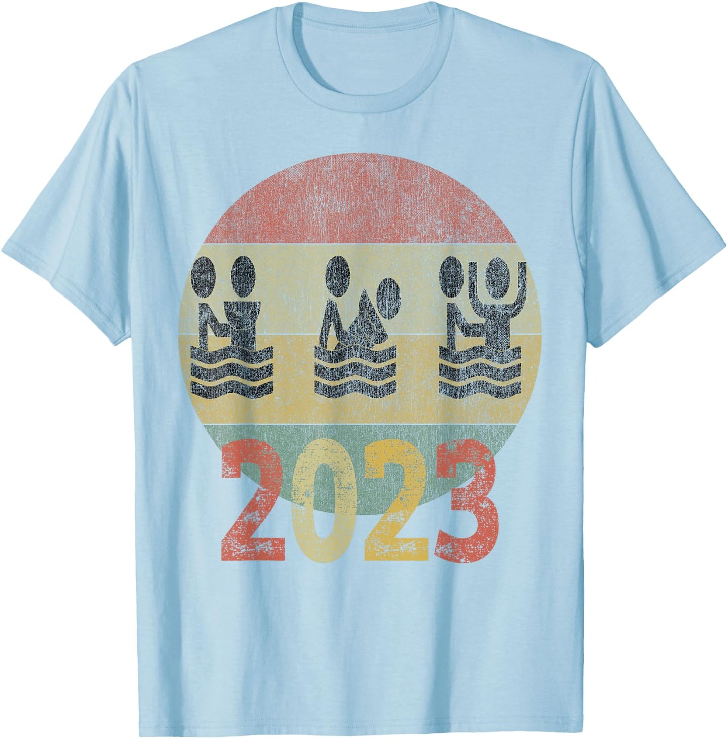 Cool Christian Baptism 2023 For Adult Men, Women & Youth T-Shirt - T-Shirt | Light Blue