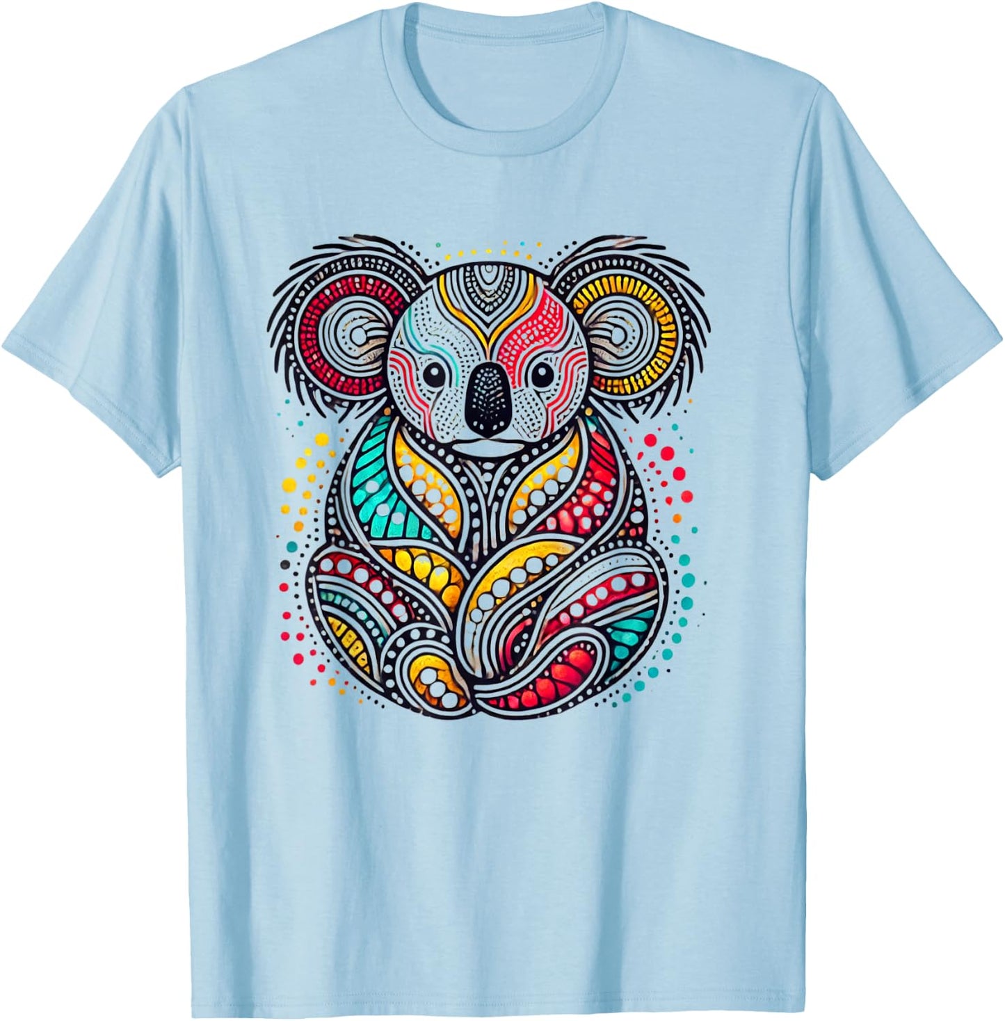 Australian Aboriginal Koala Funny Animal Lover Australia T-Shirt - T-Shirt | Light Blue
