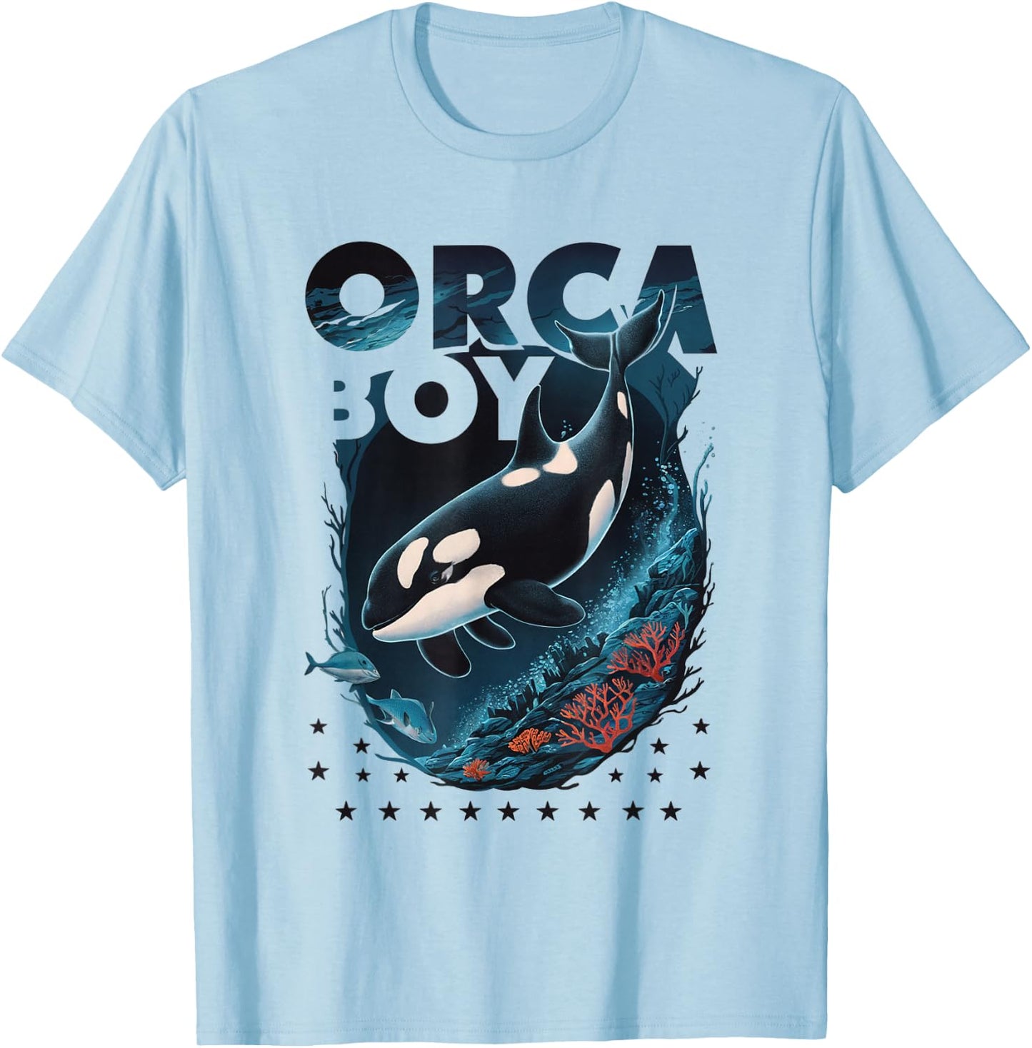 Orca Boy T-Shirt - T-Shirt | Light Blue