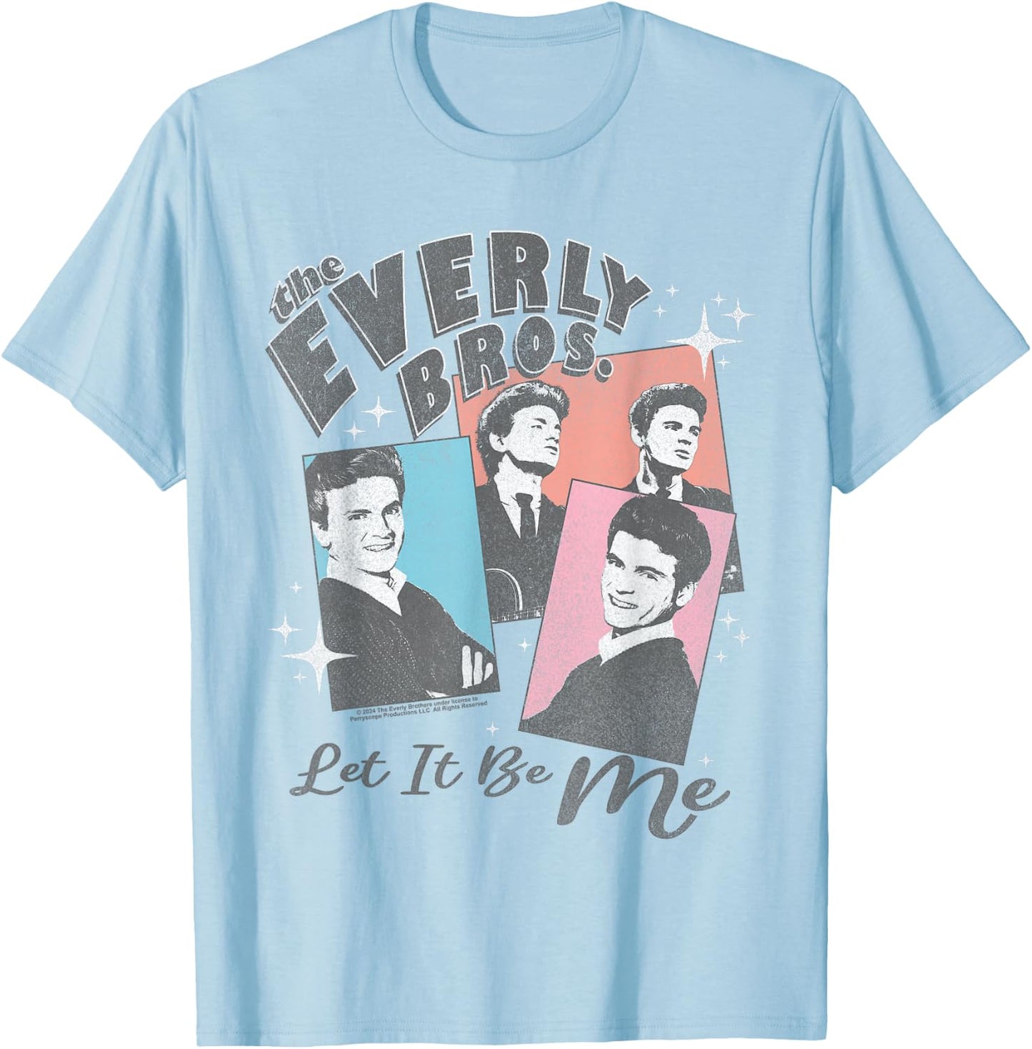 The Everly Brothers Let It Be Me Collage T-Shirt - T-Shirt | Light Blue