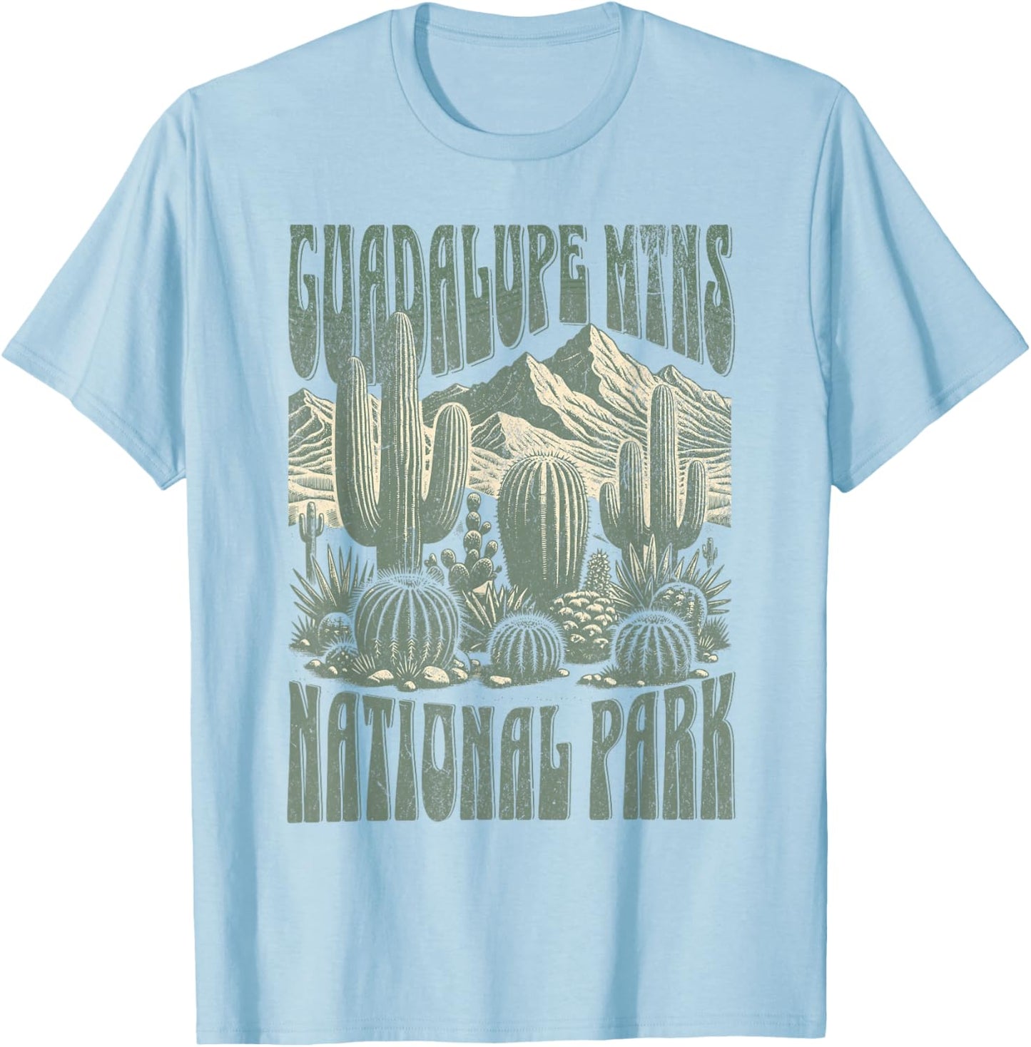 Guadalupe Mountains National Park T-Shirt - T-Shirt | Light Blue