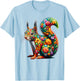 Floral Aesthetic Squirrel Lover Shirt Squirrel T-Shirt - T-Shirt | Light Blue