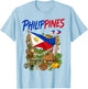 Philippines Heritage Idea for Kids Filipino Flag Themed T-Shirt - T-Shirt | Light Blue