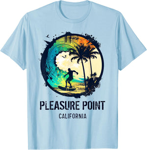 Pleasure Point California T-Shirt - T-Shirt | Light Blue