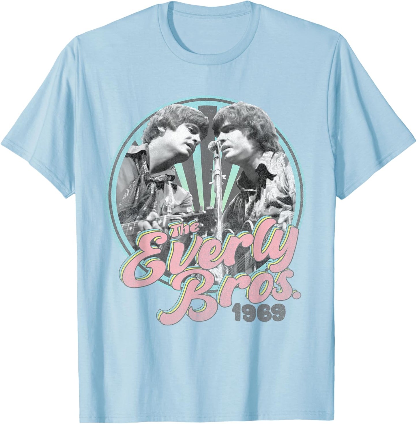 The Everly Brothers Guitars 1969 T-Shirt - T-Shirt | Light Blue