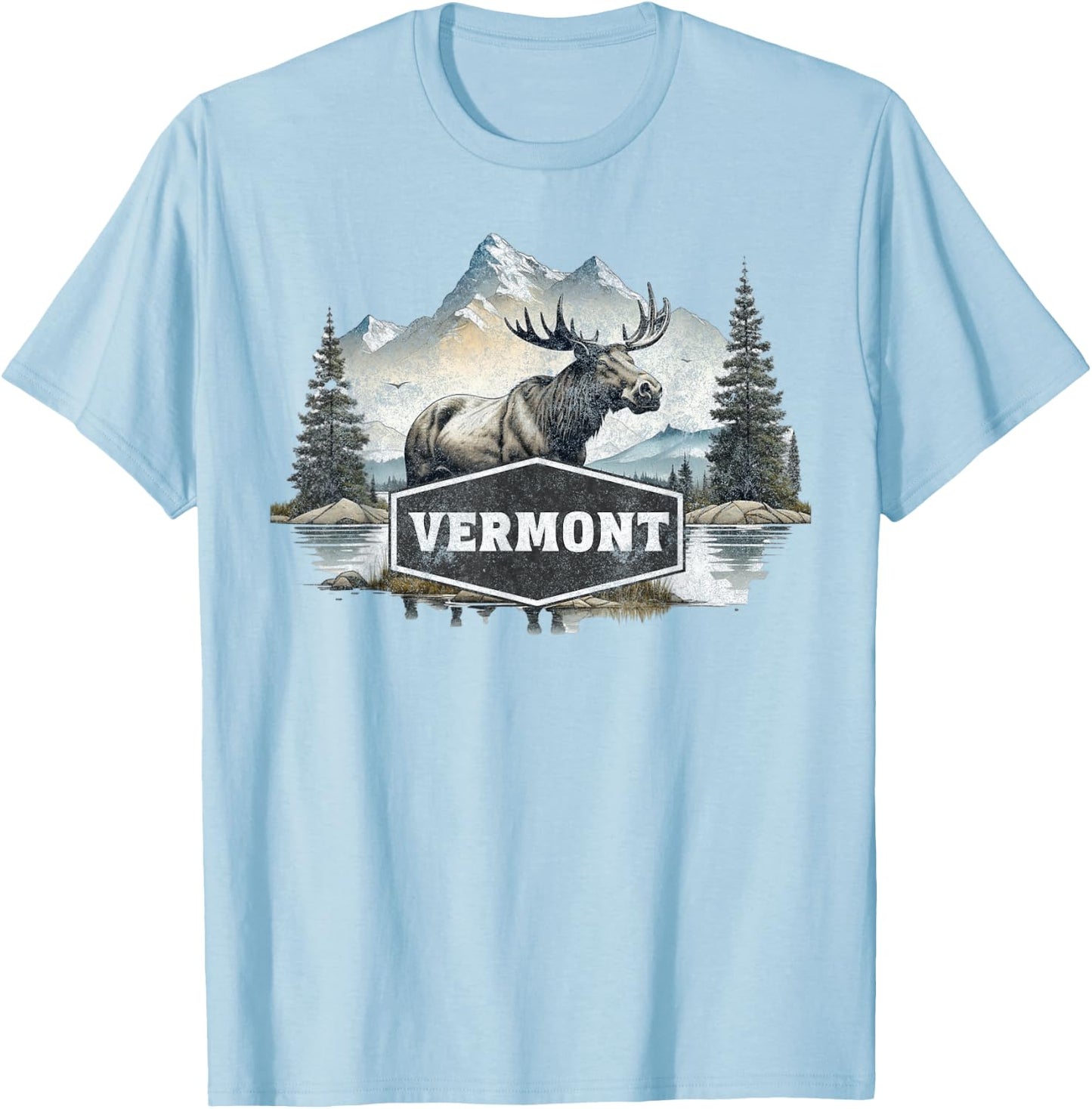 Vermont T-Shirt - T-Shirt | Light Blue