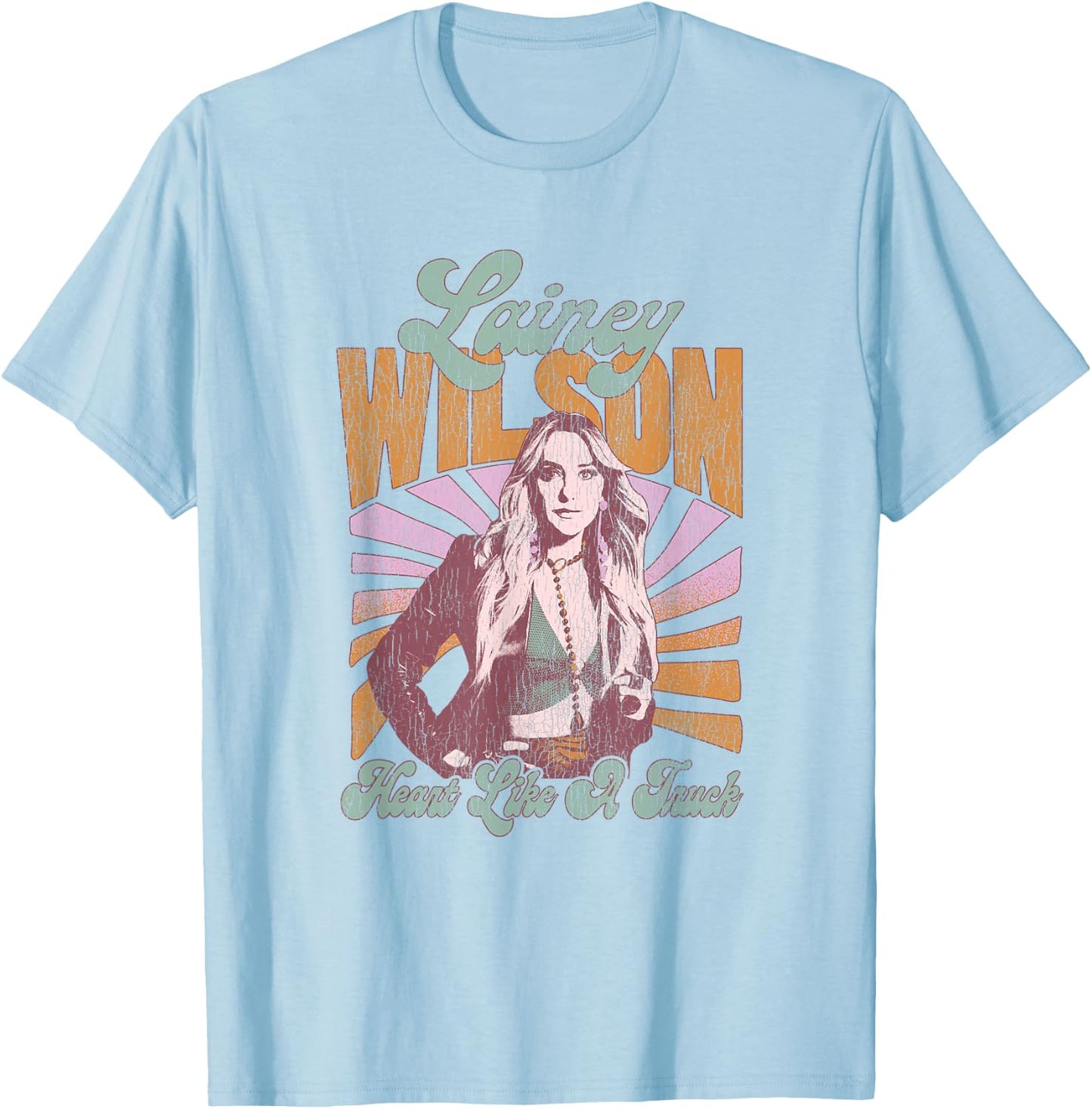 Lainey Wilson - Heart Like A Truck T-Shirt - T-Shirt | Light Blue