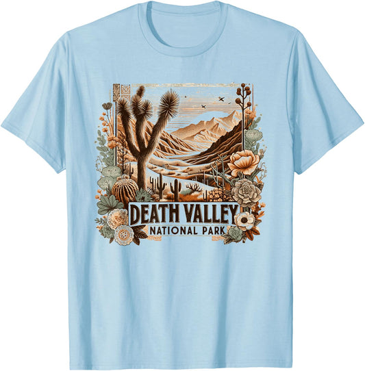 Death Valley National Park California Cottagecore Aesthetic T-Shirt - T-Shirt | Light Blue