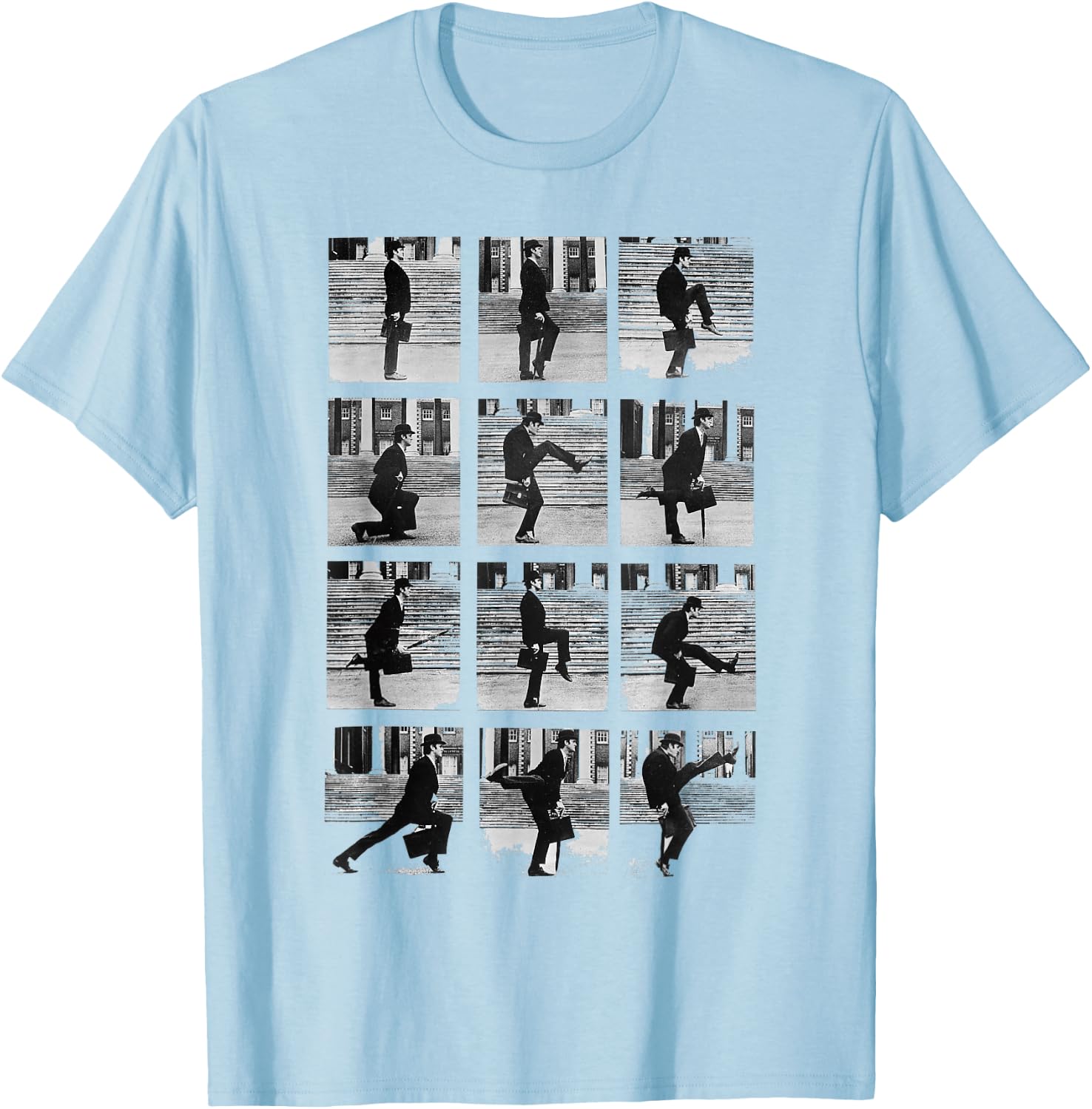 Monty Python Official Silly Walks T-Shirt - T-Shirt | Light Blue