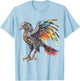 Griffin Mythical Graphic Fantasy Artwork Griffin T-Shirt - T-Shirt | Light Blue