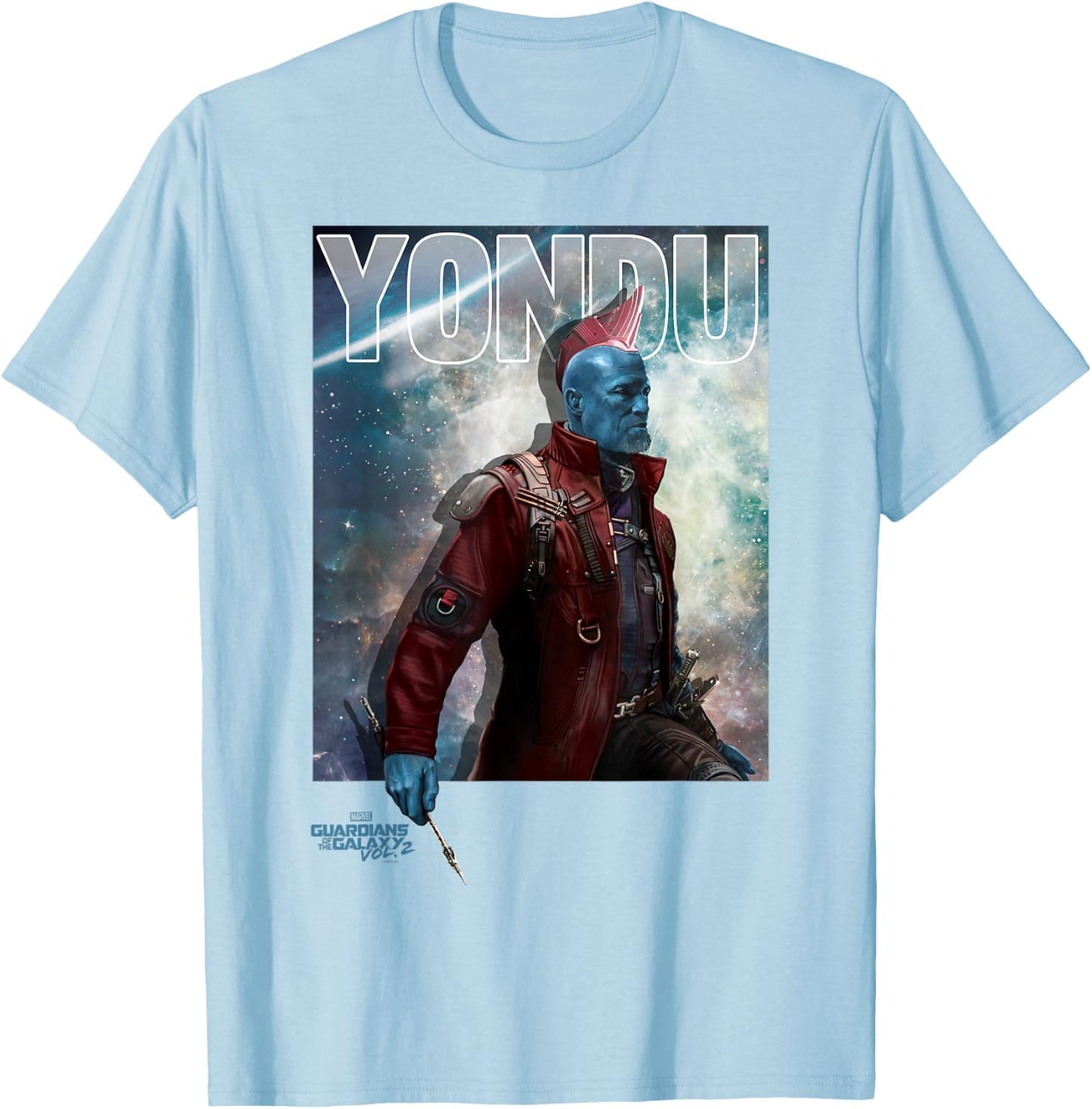 Marvel Guardians of the Galaxy Vol 2 Yondu Space Portrait T-Shirt - T-Shirt | Light Blue