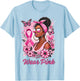 Breast cancer awareness Wear Pink African American support T-Shirt - T-Shirt | Light Blue