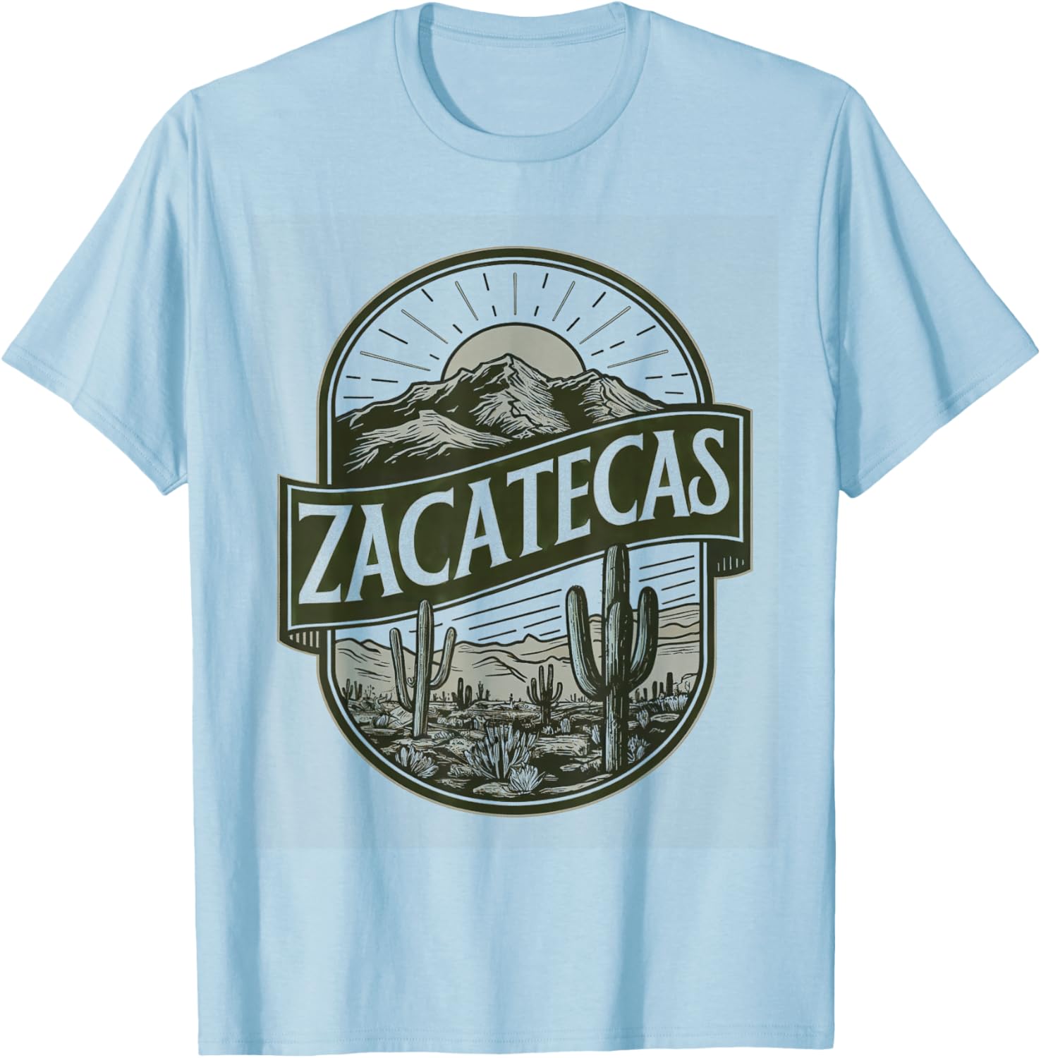 Zacatecas Mexico Souvenir T-Shirt - T-Shirt | Light Blue