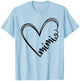 Mimi Heart Grandma Women For Christmas Mother's Day T-Shirt - T-Shirt | Light Blue