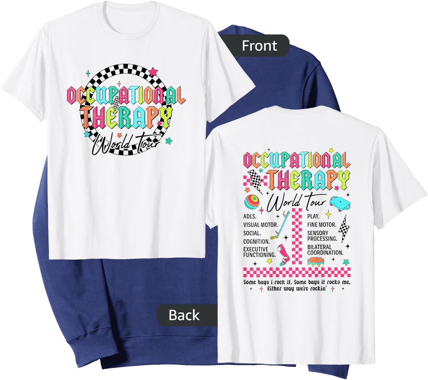Occupational Therapy World Tour New OT Squad COTA OTA Sweatshirt - Sweatshirt | Navy
