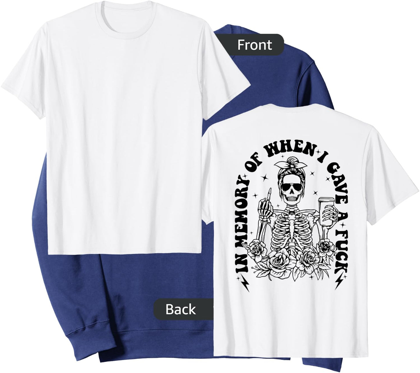 In Memory of when I Gave a Fuck Sweatshirt - Sweatshirt | Navy