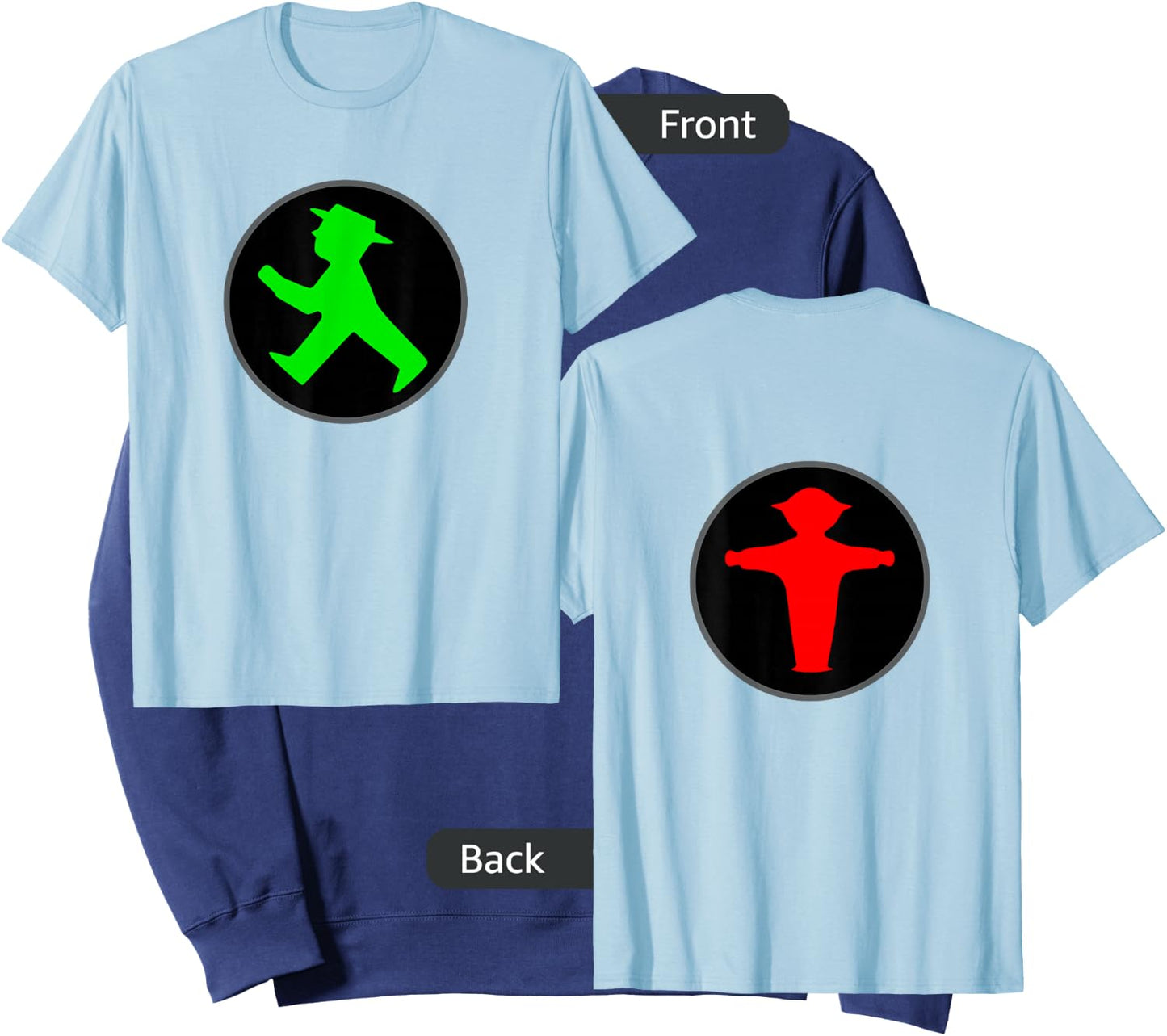 B-Shirt Men's Classic Fit X-Small Blue Ampelmnnchen Sweatshirt - Sweatshirt | Navy